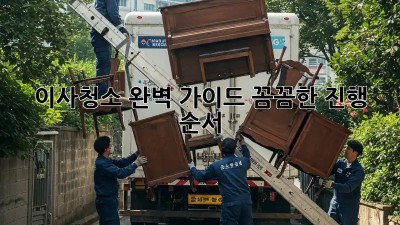 이사청소, 완벽 가이드: 꼼꼼한 진행 순서!
