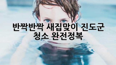 ✨ 반짝반짝 새집맞이! 진도군 청소 완전정복 ✨